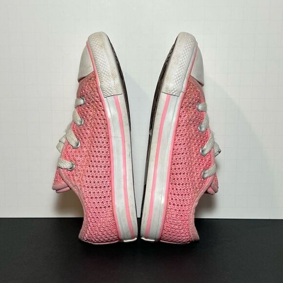 Toddler Girls CONVERSE Chuck Taylor All Star Double Tongue Ox Sneakers / Size 10 - Picture 6 of 11